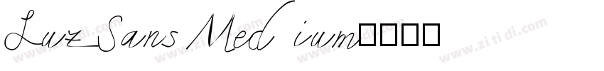 LuzSans Medium字体转换